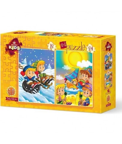 Art Puzzle 12+24 Parça Yaz-Kış 5553