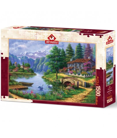 Art Puzzle 1500 Prç Göl Köy