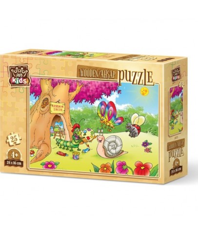 Art Puzzle 25 Parça Ressam Tırtıl 5873