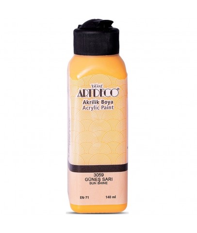 Artdeco Akrilik Boya 140 ML Güneş Sarı 070R-3059