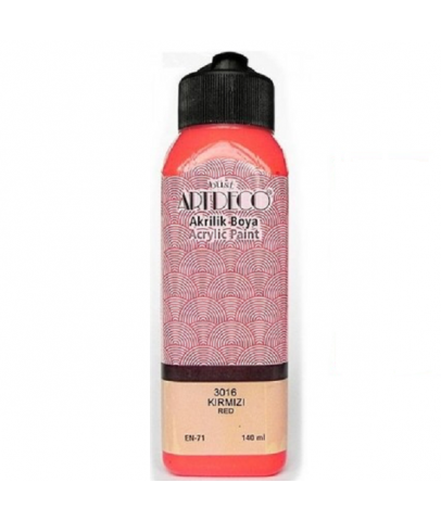 Artdeco Akrilik Boya 140Ml 3016 Kırmızı