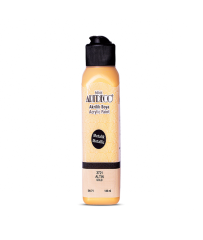 Artdeco Akrilik Metalik Boya 140Ml Altın 3721