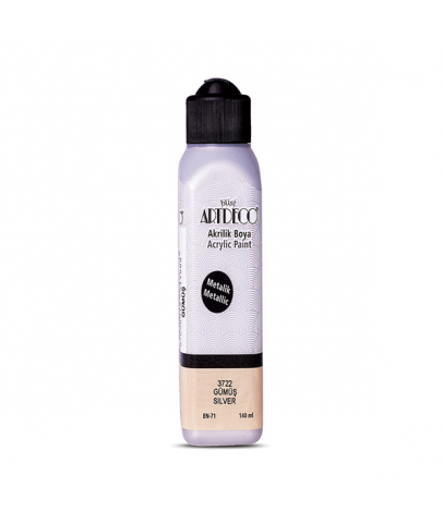 Artdeco Akrilik Metalik Boya 140Ml Gümüş 3722