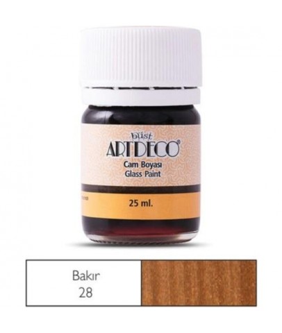 Artdeco Cam Boyası 25Ml Bakır 28Ml