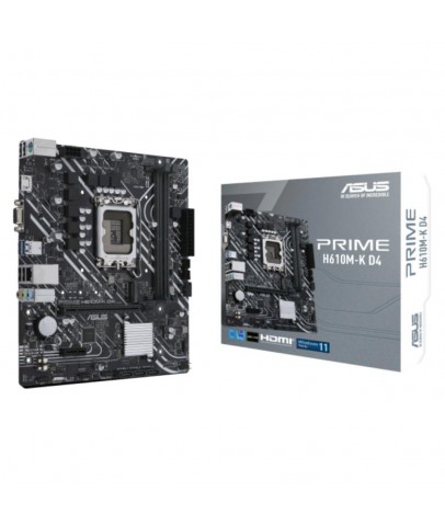 Asus Prime H610M-K D4 Argb 3200Mhz Ddr4 Soket 1700 M.2 Hdmı D-Sub Matx Anakart