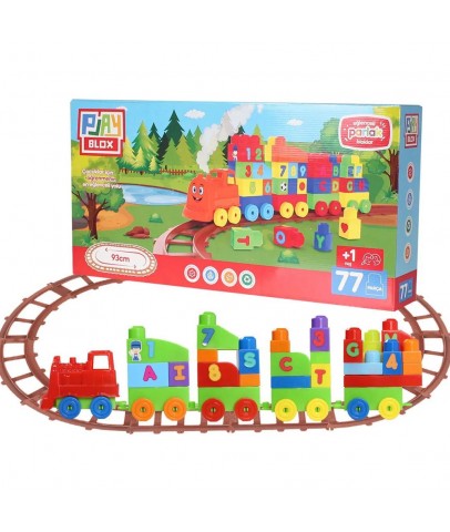 Asya Oyuncak Playblox Tren Seti 77 Parça 2397