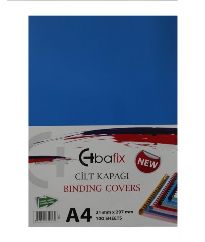 Bafix Cilt Kapağı Plastik Opak A4 160 MIC Mavi