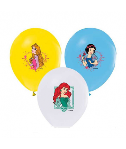 Balonevi Balon Prenses Baskılı Pastel Renk 4+1 100 LÜ 1930