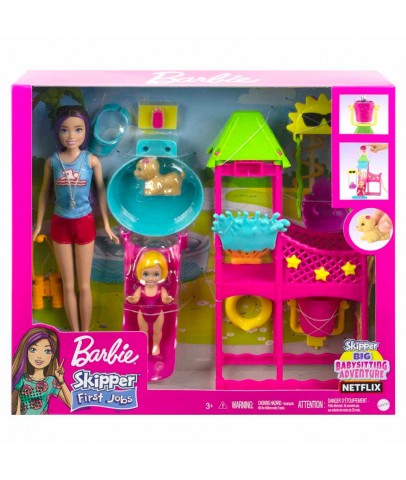 Barbie Skipperın Su Parkı Eğlencesi Oyun Seti HKD80