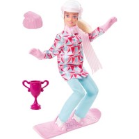 Barbie Snowboard Sporcusu Bebek HCN32