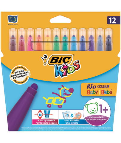 Bic Keçeli Boya Kalemi Kid Couleur Baby 12 Renk