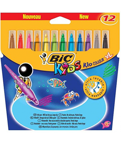 Bic Keçeli Boya Kalemi Kids Couleur XL 12 Renk 828966