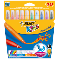 Bic Keçeli Boya Kalemi Visa Fırça Uç 10 Lu 828964