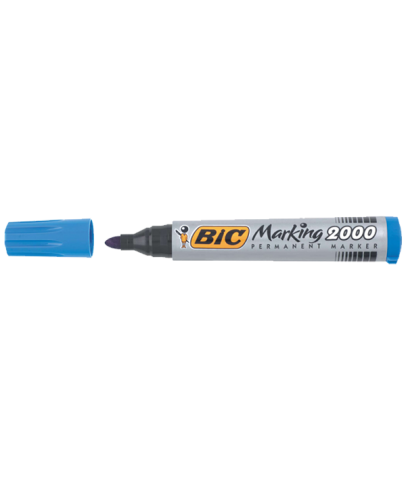 Bic Markör Permanent 1.7 MM Yuvarlak Uçlu Mavi 2000 06