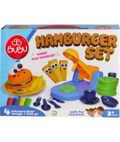 Bu-Bu Oyun Hamuru Seti Hamburger (L) BUBU-OH0010