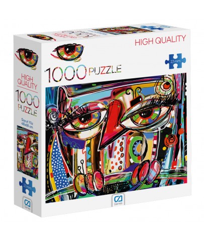 Ca Games Puzzle 1000 Parça Soyut Yüz Ca1000-7029