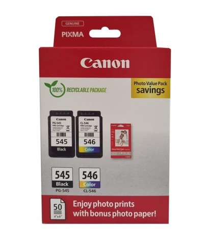 Canon PG-545 CL-546 Photo Value 2'li Mürekkep Kartuş