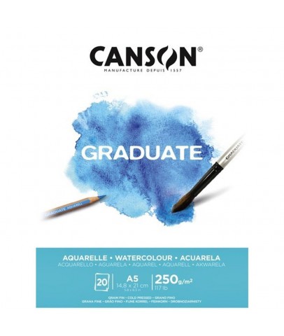 Canson Sulu Boya Bloğu Graduate 20 Syf A5 250 GR