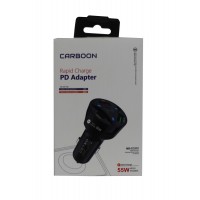 Carboon Ms-CC12 55W Pd 20w Type-c Grişi 2 Usb Araç Çakmaklık Girişli