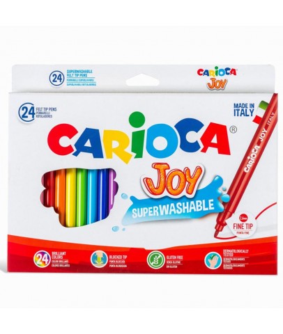 Carioca Joy Yıkanabilir Keçeli Kalem 24 Lü