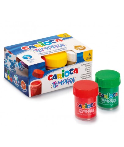 Carioca Tempera Suluboya Süper Yıkanabilir 6x25 Ml