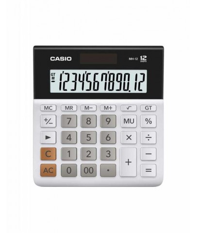 Casio MH-12-WE 12 Hane Masa Üstü Hesap Makinesi