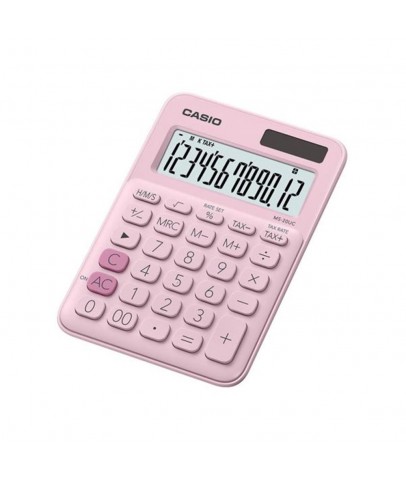 Casio MS-20UC-PK 12 Hane Açık Pembe Masa Üstü Hesap Makinesi