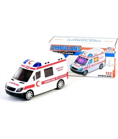 Ctoy Oyuncak Pilli 3D Işıklı Ve Sesli Ambulans 89-1189