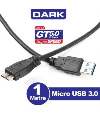 Dark DK-CB-USB3MICROB 1mt USB 3.0 - Micro B Taşınabilir Disk Kablosu