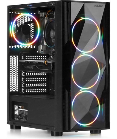 Dark Diamond PRO 500W 4x12cm RGB Full Akrilik Ön ve Yan Panel, USB 3.0 Bilgisayar Kasası