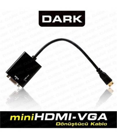 Dark DK-HD-AHDMINIXVGA Mini Hdmı - Vga Ve Ses Aktif Kablosu