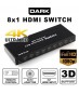 Dark DK-HD-SW8X1 Full HD 8 Giriş 1 Çıkışlı Uzaktan Kumandalı HDMI Switch (Seçici)