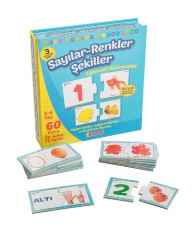 Dıy Toy Sayı-Renk-Şekil 2-6 Yaş 60 Parça Srş1444