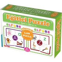 Dıy Toy Çark Eğitici Puzzle Alfabe Cp1970