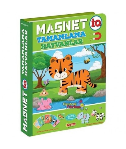 Dıy Toy Magnet Iq Tamamlama Hayvanlar 40 Parça Iq1512