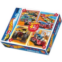 Dıytoy Puzzle 4İn1 Set Hotwheels Hw1895