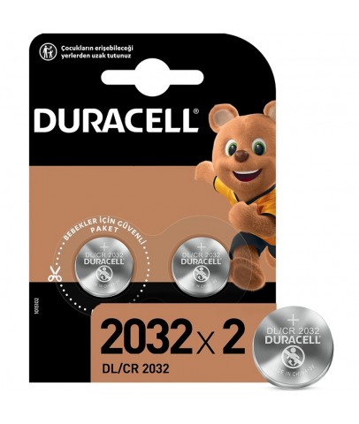 Duracell Lityum Düğme Pil 3 V 2 Lİ 2032