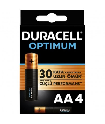 Duracell Optimum Kalem Pil (AA) 4 LÜ Kartela