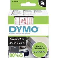 Dymo D1 Yedek Şerit 9 Mmx7 Mt Beyaz/Kırmızı 40915