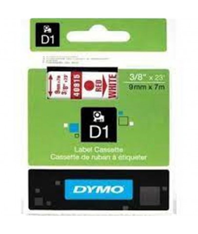 DYMO S0720700 D1 Yedek Şerit 9 mmx7mt Beyaz-Kırmızı 40915