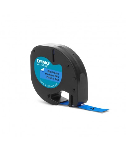 DYMO S0721650 LetraTag Plastik Şerit ( 12 mm X 4 mt ) , Mavi (59426) 91205