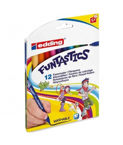 Edding Keçeli Kalem İnce Funtastıcs 12 Li Set ED15K1299