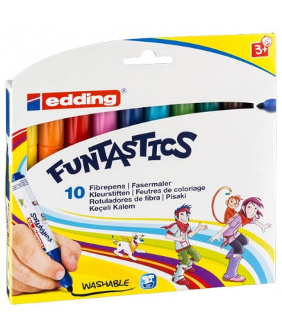 Edding Keçeli Kalem Kalın Funtastıcs 10 LU Set ED14K1099