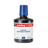 Edding Markör Mürekkebi Permanent Damlalıklı 100 ML Mavi T100