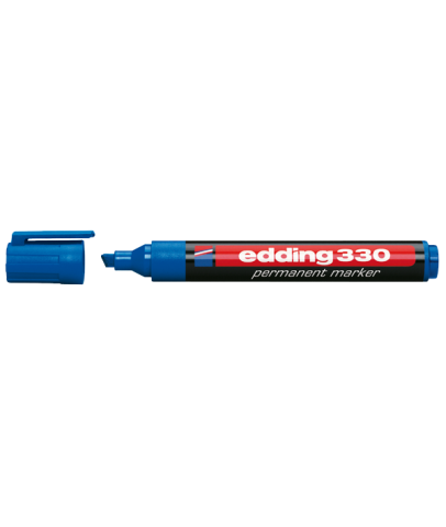 Edding Markör Permanent Kesik Uçlu 1-5 MM Mavi 330