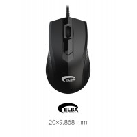 Elba M303 Usb Siyah 3D Optik Kablolu Mouse