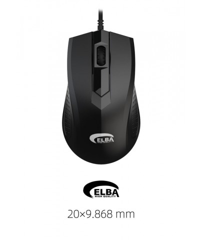 Elba M303 Usb Siyah 3D Optik Kablolu Mouse