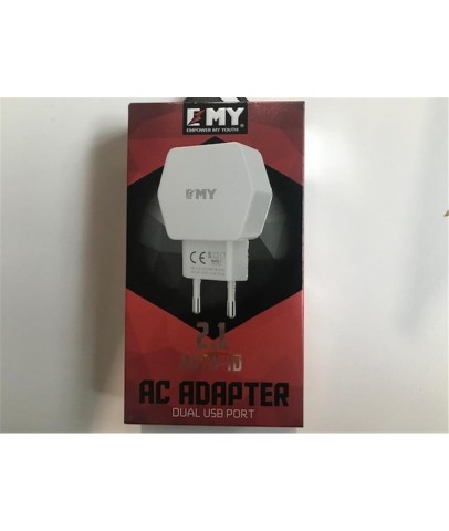 Emy My-261 2.1Mah  2Usb Ev Şarj Kafa