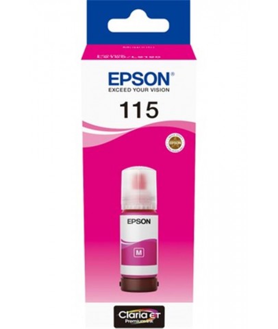 Epson 115 Magenta Kırmızı Şişe Mürekkep T07D34A L8160-L8180