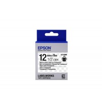 Epson LK-4TBN ŞEFFAF ÜZERİ SİYAH 12MM 9Metre